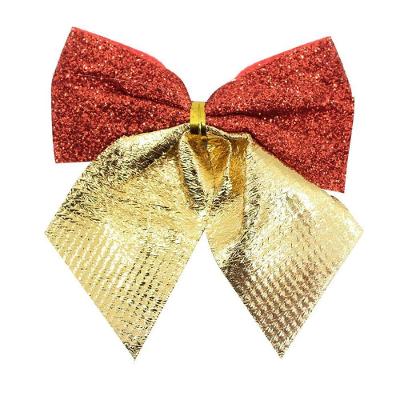 Kit 24 Peças Enfeite árvore Natal Laço Lacinho Vermelho Dourado Brilhante 8cm