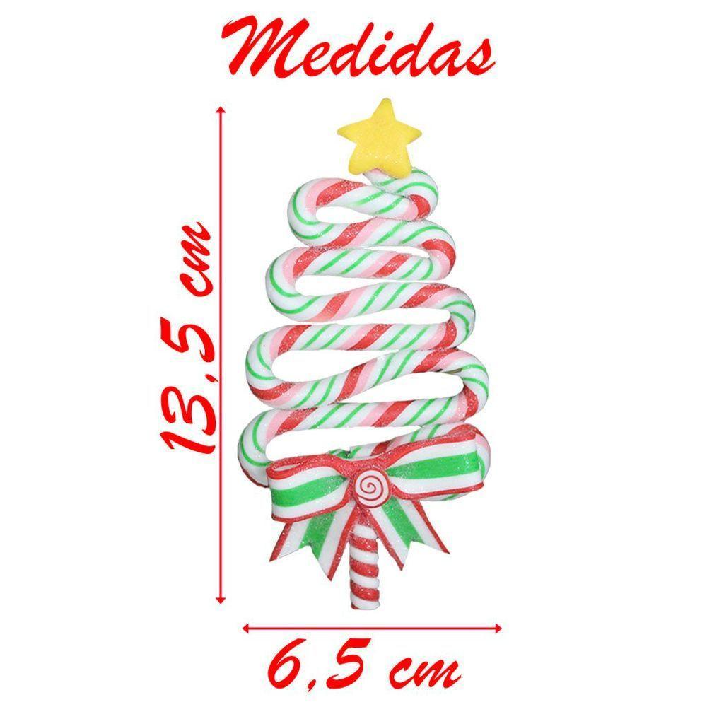 Kit 2 Enfeite Pendente Para árvore De Natal Pinheirinho 13,5cm - 2