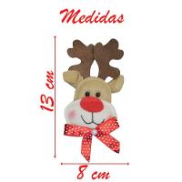 Enfeite Pendente Para árvore De Natal Rena 13cm 6 Unidades - 3