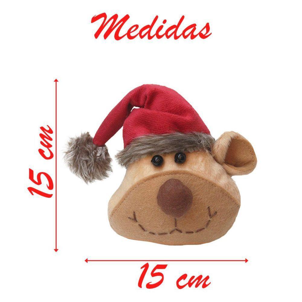 Enfeite Pendente Para árvore De Natal Ursinho 15cm 12 Unidades - 5