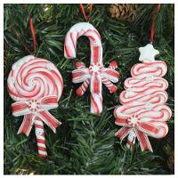 Kit 3 Enfeites Pendentes Rosa Para árvore De Natal - 1