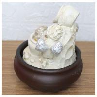 Fonte De água Decorativa Cascata Anjos Luz De Led Bivolt - 3