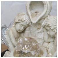 Fonte De água Decorativa Cascata Anjos Luz De Led Bivolt