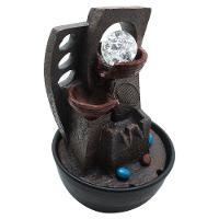 Fonte De água Decorativa Cascata 2 Quedas Luz De Led Bivolt