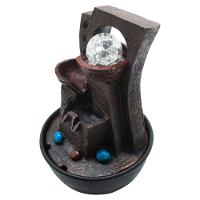 Fonte De água Decorativa Cascata 2 Quedas Luz De Led Bivolt - 5