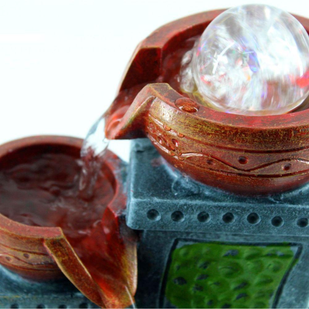 Fonte De água Decorativa Resina Cascata 3 Quedas 5268 Bivolt - 4