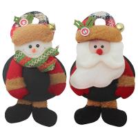 Kit 4 Enfeites De Natal Boneco De Neve E Papai Noel Com Lousa 18cm - 1