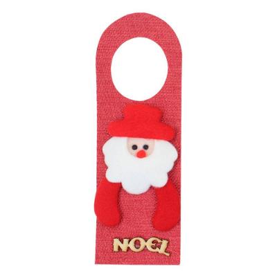 Kit 4 Enfeite Natalino Trinco Porta Tecido Papai Noel 22cm