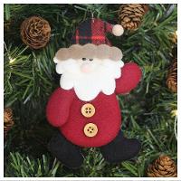 Kit 8 Enfeites árvore De Natal Pendente Papai Noel 14,5cm - 1