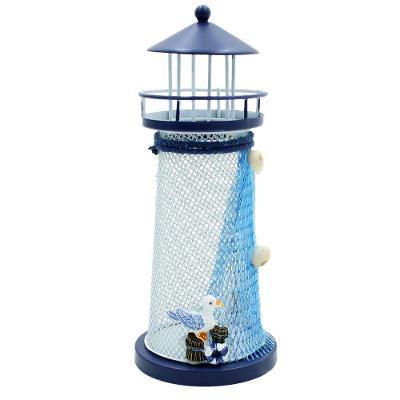 Mini Farol Marítimo Enfeite Náutico Decorativo 18cm