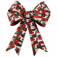 Kit 8 Enfeites árvore Natal Laço Decorado Figuras Natalinas 28,5 Cm - 1