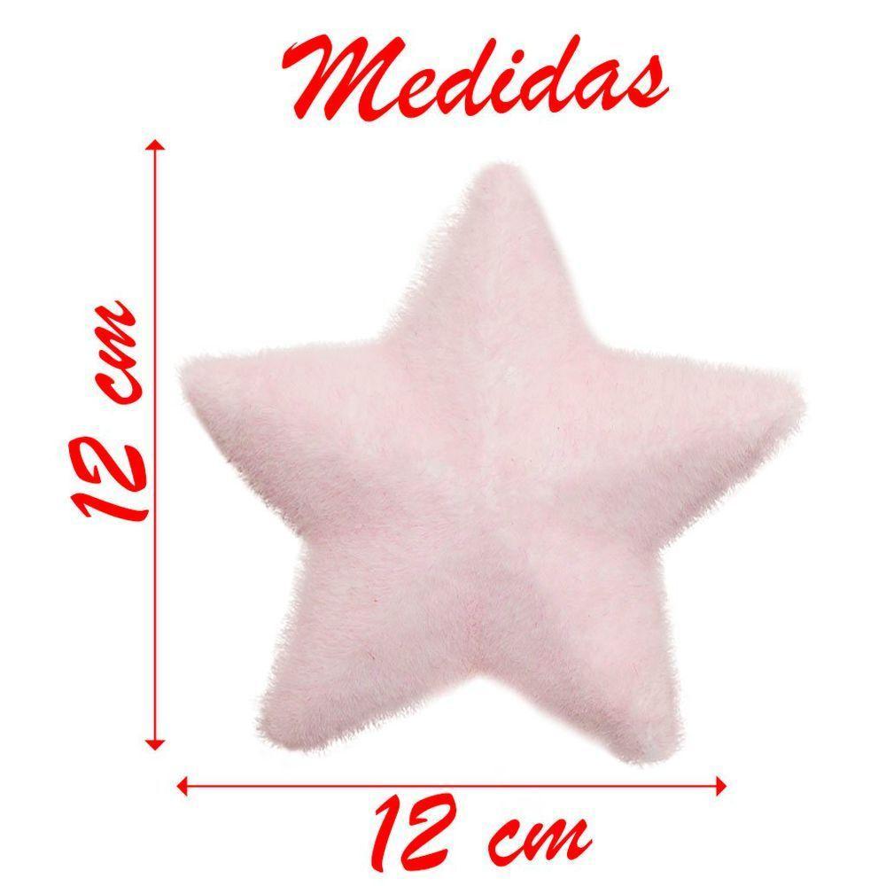 Ponteira De árvore Natal Estrela Rosa 12cm - 2