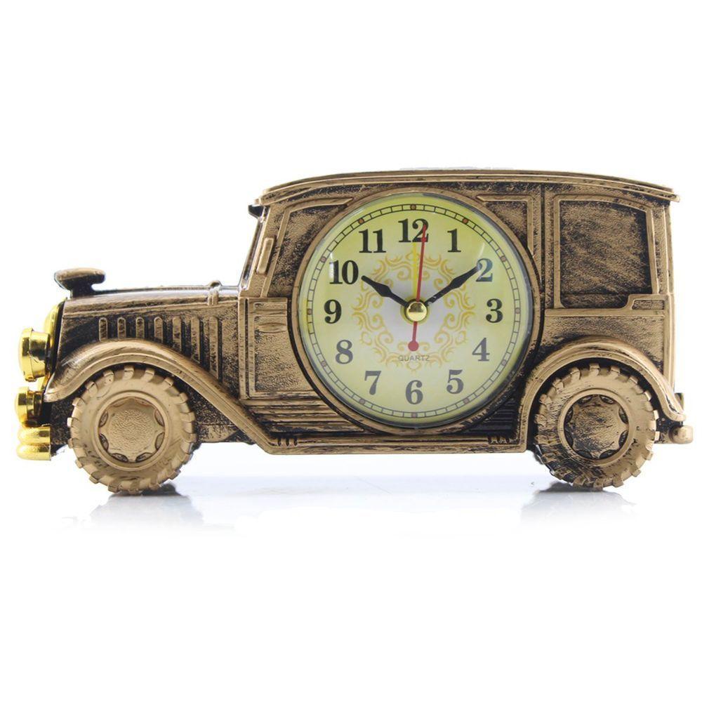 Relógio De Mesa Customizado Calhambeque Old School Bronze - 3