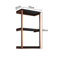 Nicho De Parede Industrial Para Quarto 3 Prateleiras Milão - Cobre E Preto - Preto - 2