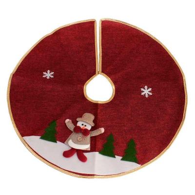 Saia Para árvore De Natal Temática Boneco De Neve 59cm