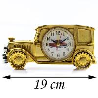 Relógio De Mesa Customizado Calhambeque Old School Dourado - 2