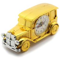 Relógio De Mesa Customizado Calhambeque Old School Dourado - 3