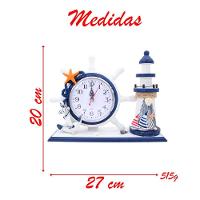 Relógio De Mesa Timão Náutico Farol Marítimo - 4