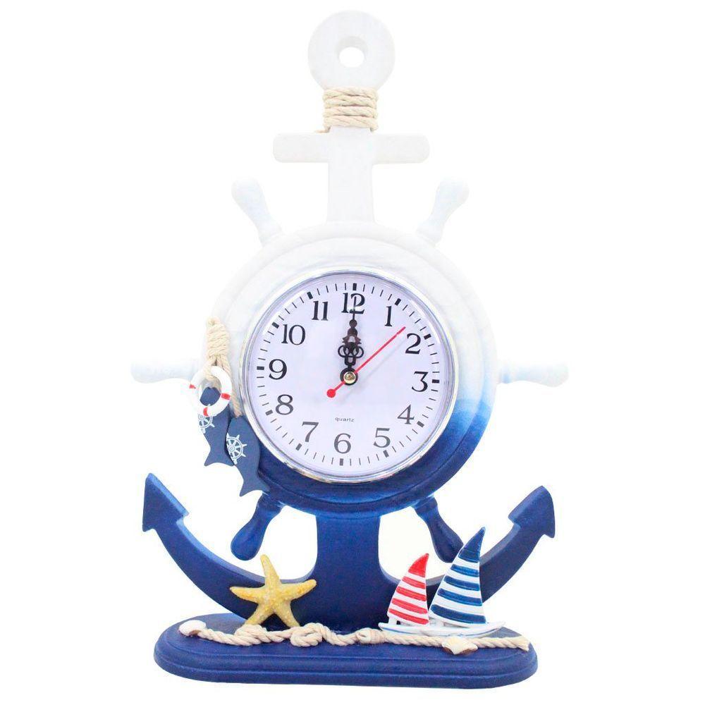 Relógio De Mesa Ancora Náutico Marítimo - 1