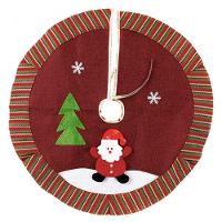 Saia Para árvore De Natal Temática Vermelha Papai Noel 60cm - 1