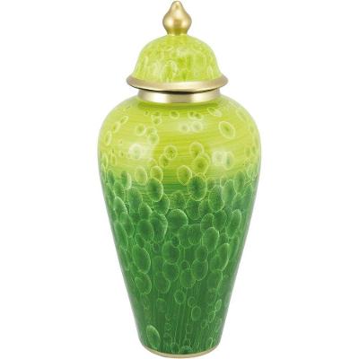 Midori Potiche 48X21X21Cm Cerâmica Verde