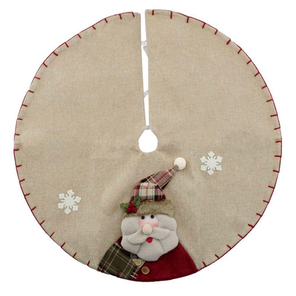 Saia Para árvore De Natal Temática Papai Noel 60cm - 1