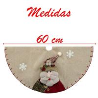 Saia Para árvore De Natal Temática Papai Noel 60cm - 2