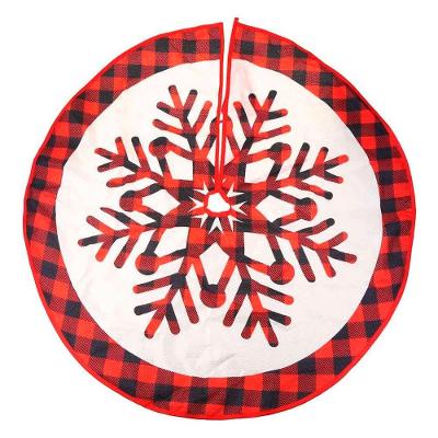 Saia Para árvore De Natal Temática Floco De Neve 90cm