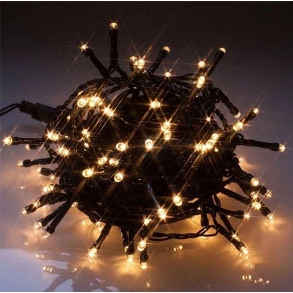 Jogo 4 Pisca Pisca 100 Lâmpadas Led Branco 8 Funções 127V - 2