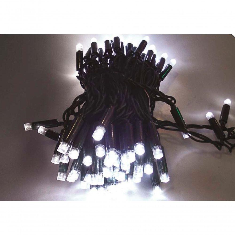 Jogo 2 Pisca Pisca 100 Lâmpadas Led Branco 8 Funções 127V - 2