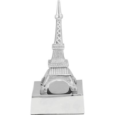 Tourism Adorno 21X10X10Cm Alumínio Prata Torre Eiffel