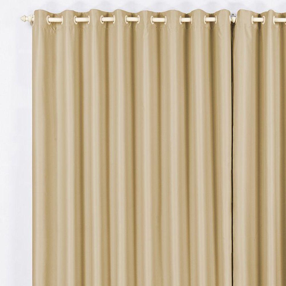 Cortina Blackout 3,00M X 2,60M Avelã Tecido Blackout Blecaute Sala Quarto Nova - 1
