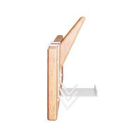 Cabideiro De Parede Em Madeira Linha Home Padrão Morphi Design 80Cm Aço Branco - Cor: Branco - 6