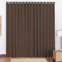 Cortina Blackout 4,00M X 2,80M Tabaco Tecido Blackout Corta Luz Sala Ou Quarto - 1