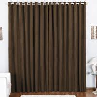 Cortina Duda 3,00M X 2,80M Metros MarromTecido Oxford Para Sala Ou Quarto - 1