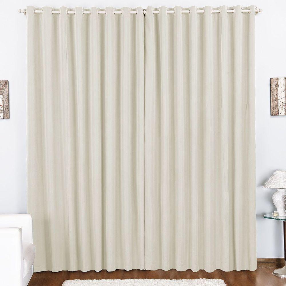 Cortina Duda 2,00M X 1,70M Metros Palha Tecido Oxford Para Sala Ou Quarto - 1