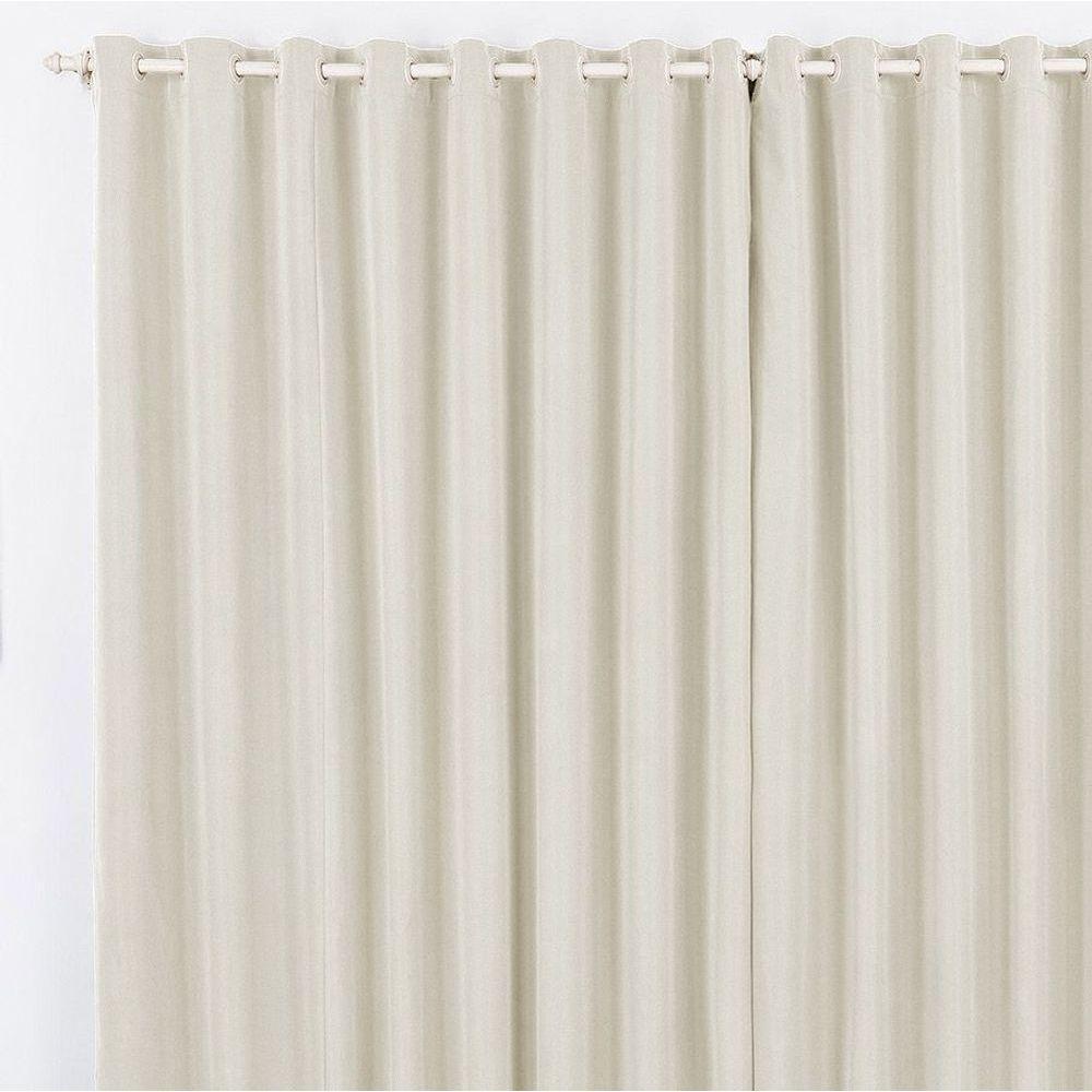 Cortina Duda 4,00M X 2,80M Metros Palha Tecido Oxford Para Sala Ou Quarto - 2