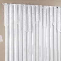 Cortina Nicole 4 Metros Branca Tecido Microfibra Com Renda Floral Sala Quarto - 3