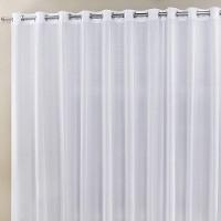 Cortina Roma 2,00M X 1,70M Branca Tecido Rafia Detalhado Para Sala Ou Quarto - 2