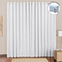 Cortina Tecido Blackout 2,00M X 1,70M Gelo Para Trilho Comum Sala Quarto Blecaute Corta Luz - 1