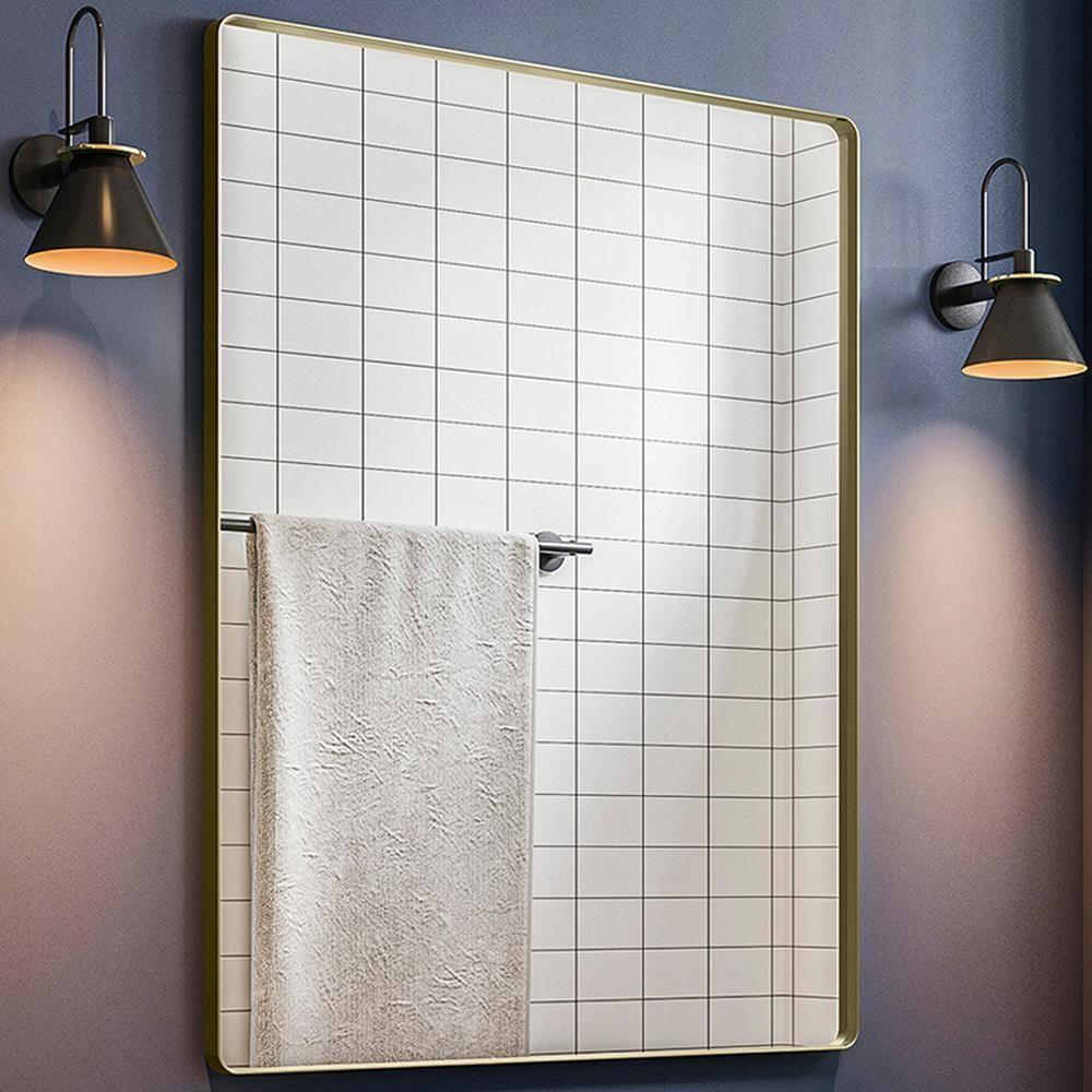 Espelho Decorativo Skkar Retang 92x62 Moldura 25 Cm Dourado Dhom Dourado - 6