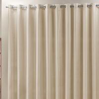 Cortina Roma 2,00M X 1,70M Bege Tecido Rafia Detalhado Para Sala Ou Quarto - 2