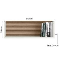 Kit 2 Nichos De Parede 14064 60 Cm Off White Cristal Dmad Off White Cristal - 5