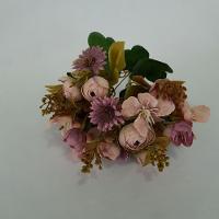 Flor Artificial Buquê Camélia E Margarida 30cm - 2