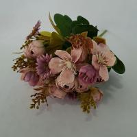 Flor Artificial Buquê Camélia E Margarida 30cm