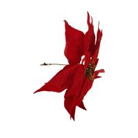 Flor Artificial Natalina Poinsétia Haste 27cm 27cm