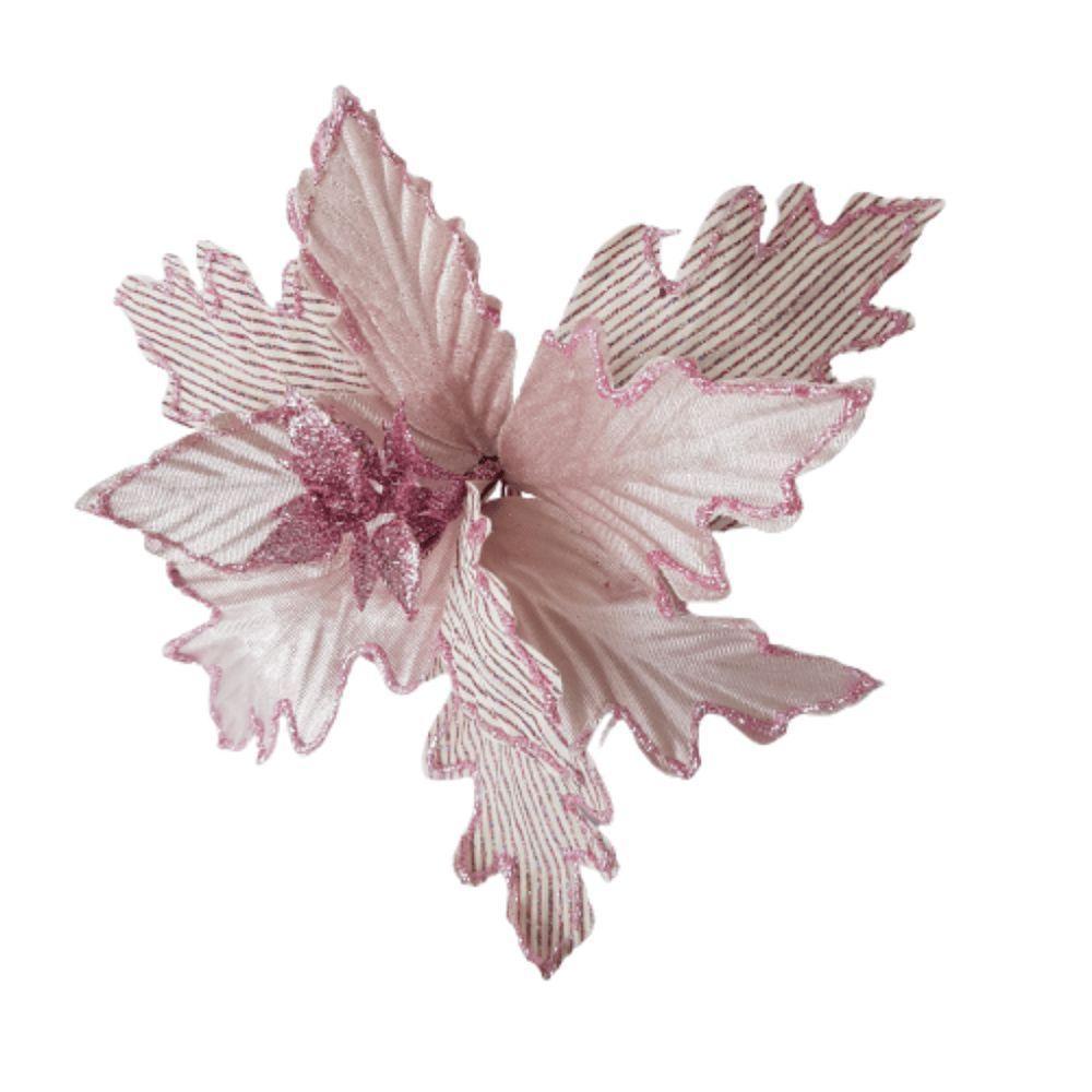 Flor Artificial Natal Rose 32cm - 2