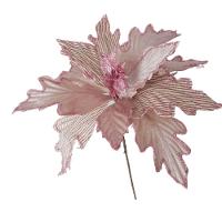 Flor Artificial Natal Rose 32cm - 1