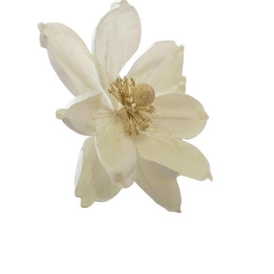 Flor Natalina Magnólia Veludo 50cm