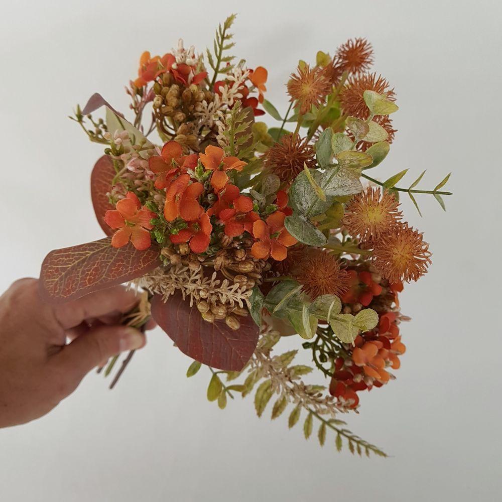 Flor Artificial Buquê 6 Ramos 30cm - 5